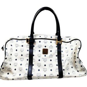 (L5) MCM Travel Bag White PVC